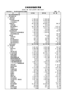 正味財産増減計算書（前年度対比）のサムネイル